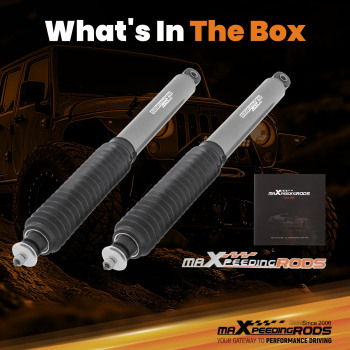 maXpeedingrods Front Shocks compatible for Jeep Wrangler JK Unlimited 07-18 Lifted 0.5-2.5