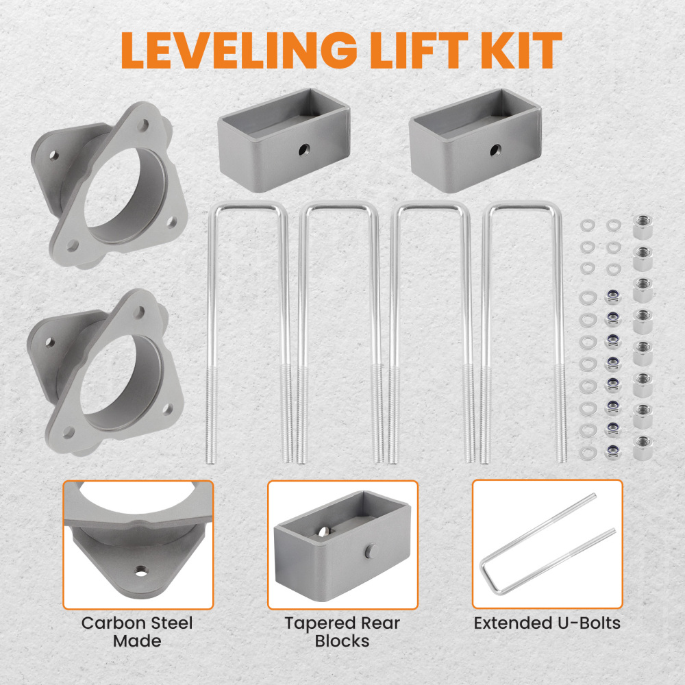 3.5 inch Front 3 inch Rear Lift Kit Spacer compatible for Chevy Silverado Sierra 1500 2007 2008-18