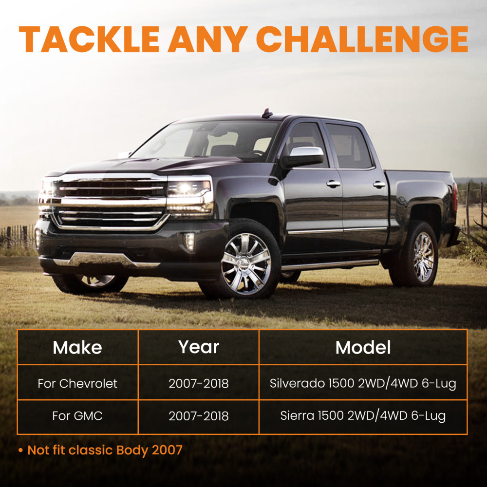 3.5 inch Front 3 inch Rear Lift Kit Spacer compatible for Chevy Silverado Sierra 1500 2007 2008-18