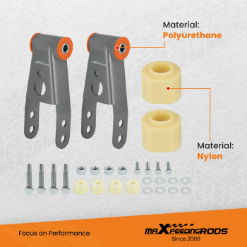 Front 3 & Rear 2 Lift Kit Spacers compatible for Jeep Cherokee XJ 1984-2001 4WD 4X4