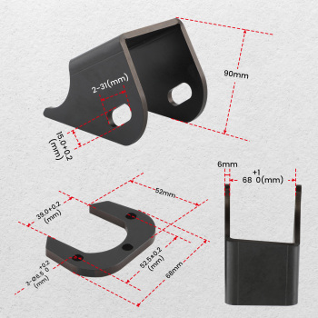 Front Lower Control Arm Mount Bracket Set Axle Side compatible for Jeep TJ XJ ZJ MJ 2pcs