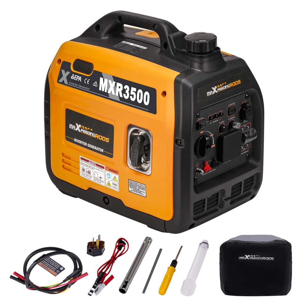 Portable Inverter Generator Compact 3.5KW 3KW Quiet Lightweight Gasoline 58dB