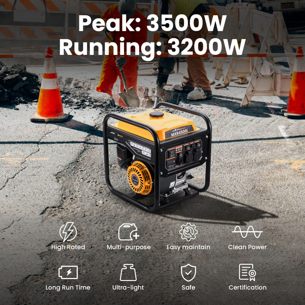 Petrol Generator Inverter Portable 3.5KVA 3200W Silent for Camping Home Backup Petrol Generator Inverter Portable 3.5KVA 3200W Silent for Camping Home Backup