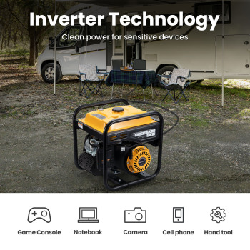 Petrol Generator Inverter Portable 3.5KVA 3200W Silent for Camping Home Backup