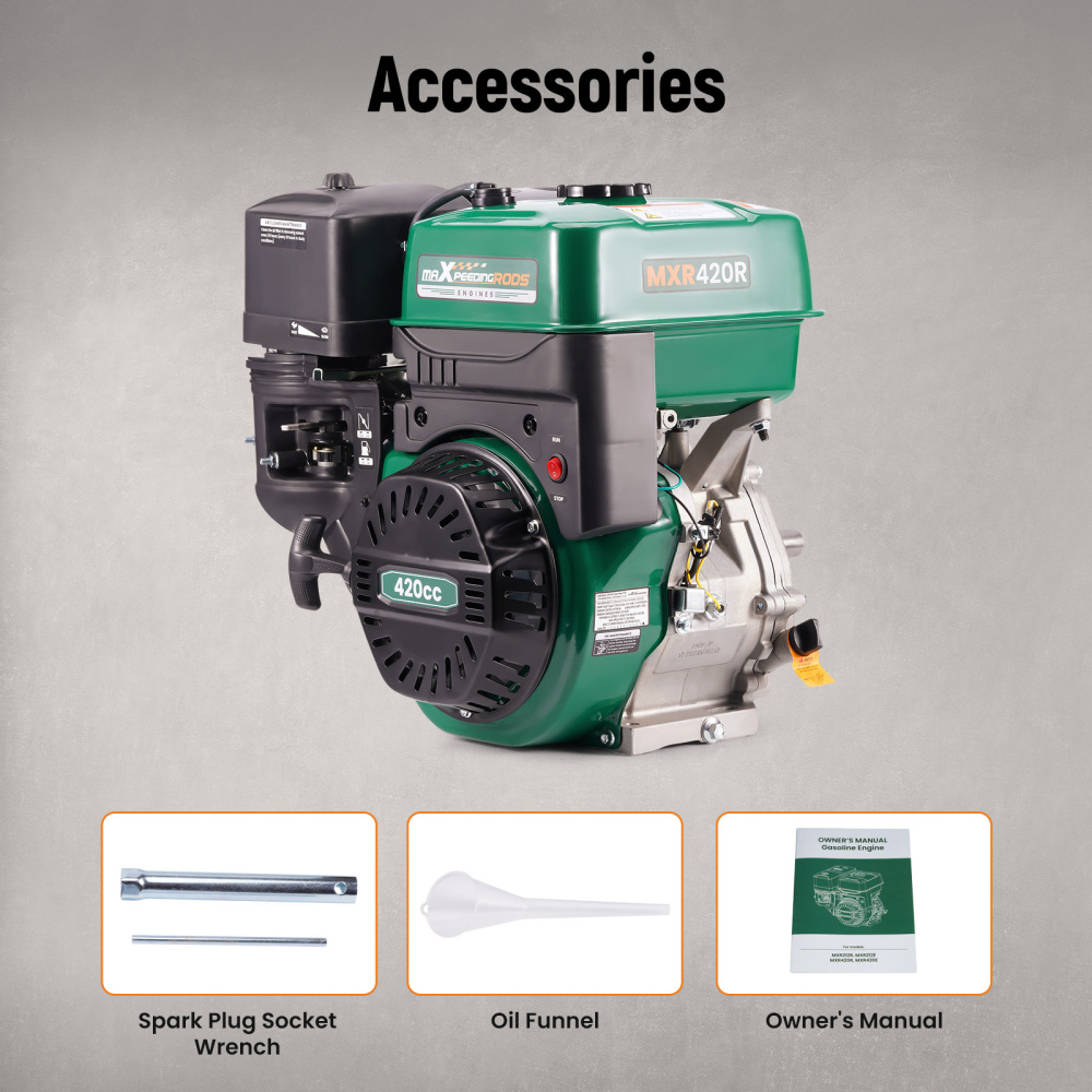 420cc 15HP OHV Horizontal Gasoline Engine Motor Recoil Start Rototiller