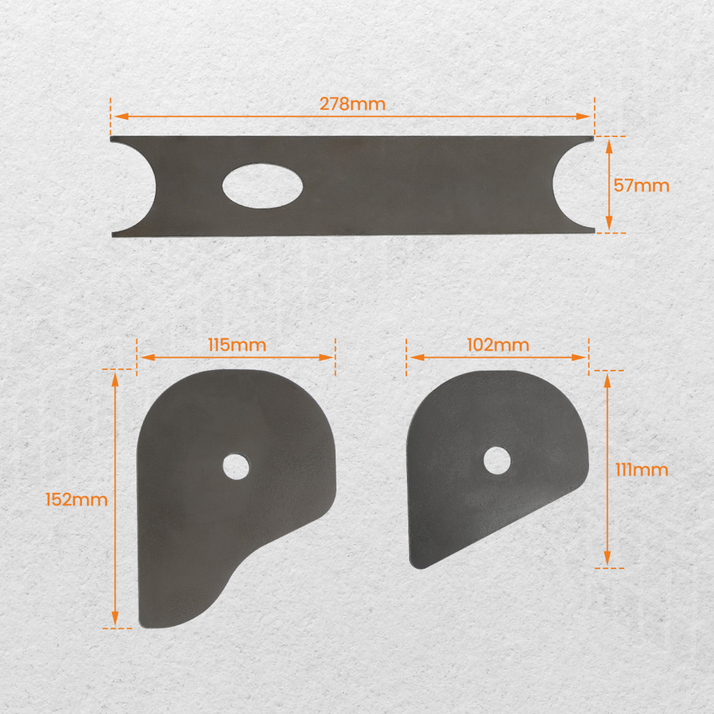 Rear Upper Trailing Arm Mount Repair Kit compatible for Chevy Trailblazer compatible for GMC Envoy