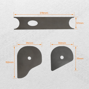 Rear Upper Trailing Arm Mount Repair Kit compatible for Chevy Trailblazer compatible for GMC Envoy
