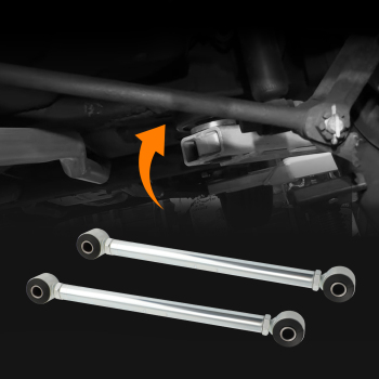 Adjustable Pair Rear Strut Rods Kit with Rubber Bushings compatible for Corvette 1963-1979