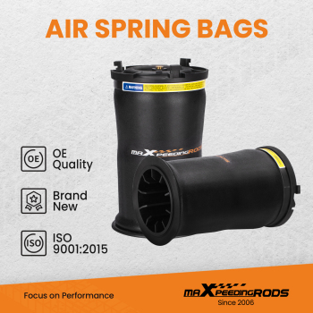 2x Rear Left+RightAir Suspension Springs Bag compatible for Hummer H2 2003-2009 6.0L 6.2L