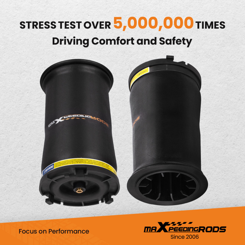 2x Rear Left+RightAir Suspension Springs Bag compatible for Hummer H2 2003-2009 6.0L 6.2L