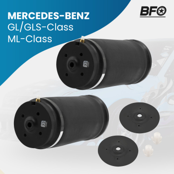 2x Air Suspension Spring Bag Rear compatible for Mercedes ML GL Class W164 X164 Left/Right