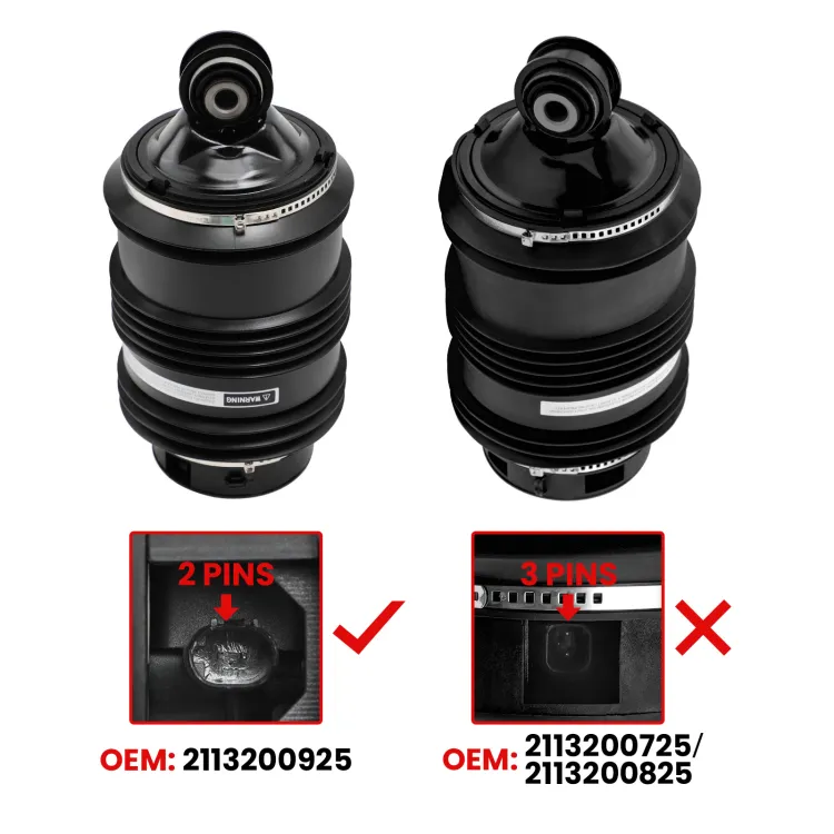 Pair Rear Air Spring Bag For Mercedes W211 Wagon E350 E500 2113200925 2 Pins