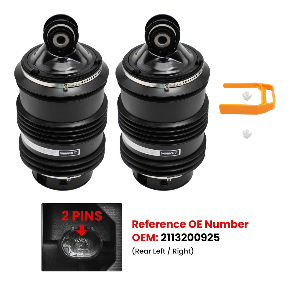 Pair Rear L/R Air Suspension Bag compatible for Mercedes-Benz E-class S211 A2113200925