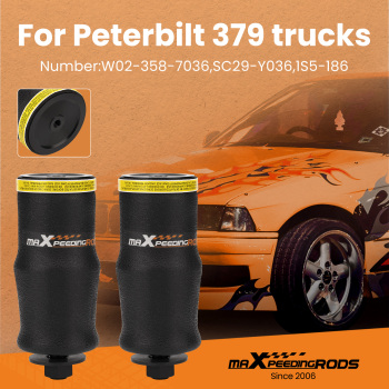 For Firestone W02-358-7036 compatible for Peterbilt Truck Cab Air Springs Bags Pair