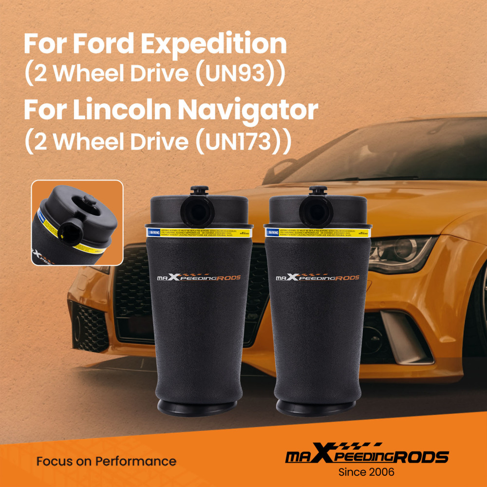 For 97-02 compatible for Ford Expedition Navigator 2WD UN93 Pair Rear Suspension Air Spring Bag For 97-02 compatible for Ford Expedition Navigator 2WD UN93 Pair Rear Suspension Air Spring Bag