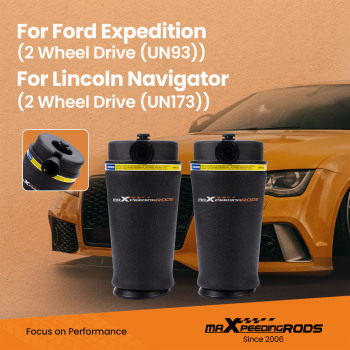 For 97-02 compatible for Ford Expedition Navigator 2WD UN93 Pair Rear Suspension Air Spring Bag