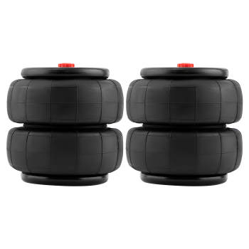 Pair Standard 2600lbs Air Suspension Spring Bag Bellows 1/2npt Single Port