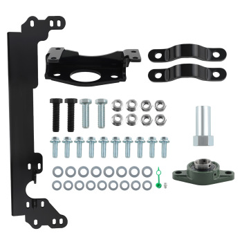 Steering Box Brace W/ Sector Support Front Shaft compatible for Cherokee XJ 1984-2001