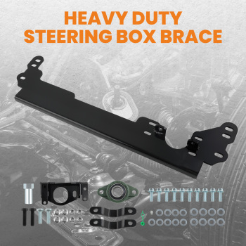 Steering Box Brace W/ Sector Support Front Shaft compatible for Cherokee XJ 1984-2001