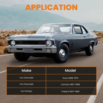 Rear Shock Relocation Kit compatible for Pontiac Firebird Compatible for Chevy Camaro 67-69 Nova 68-74