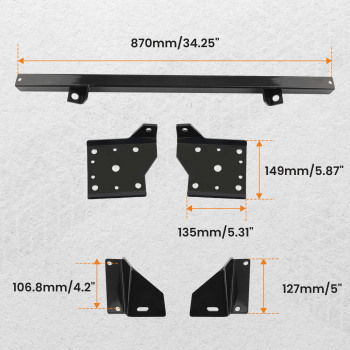 Rear Shock Relocation Kit compatible for Pontiac Firebird Compatible for Chevy Camaro 67-69 Nova 68-74