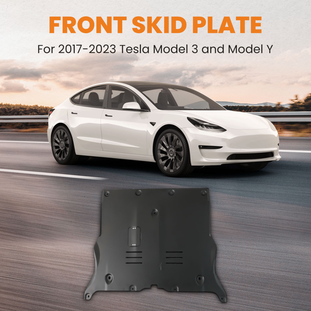 Front Skid Plate Under Engine Guard Cover compatible for Tesla Model 3Model Y 2017-2023