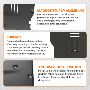 Front Skid Plate Under Engine Guard Cover compatible for Tesla Model 3Model Y 2017-2023