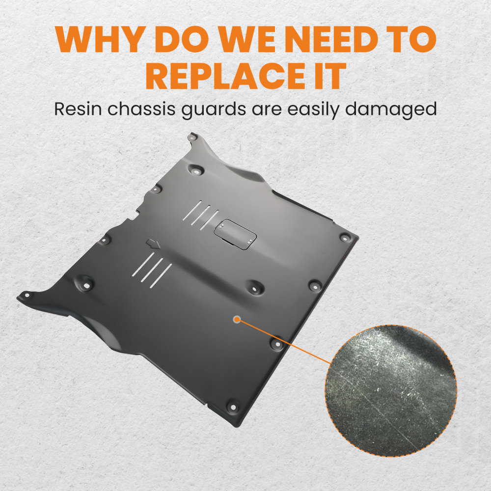 Front Skid Plate Under Engine Guard Cover compatible for Tesla Model 3Model Y 2017-2023