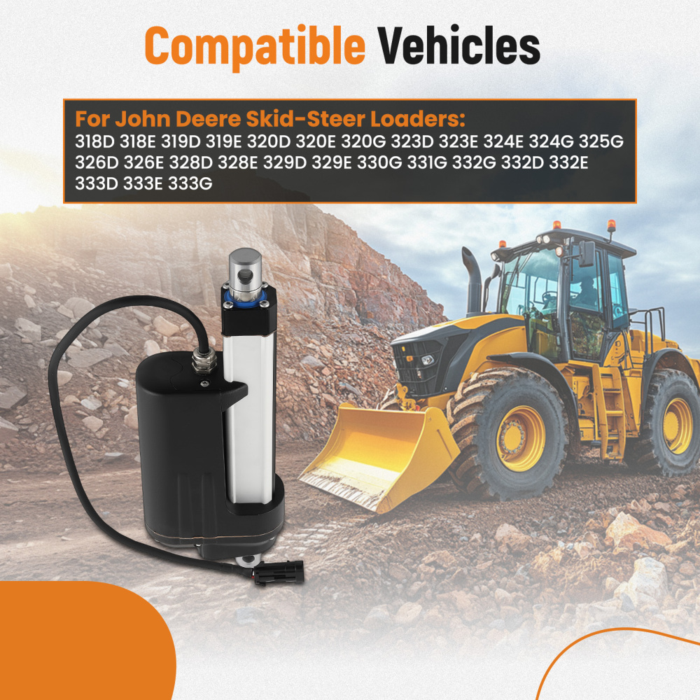 AT424407 Quick Tach Actuator compatible for John Deere 318D 320D 323D 319D 329D 332D 333D