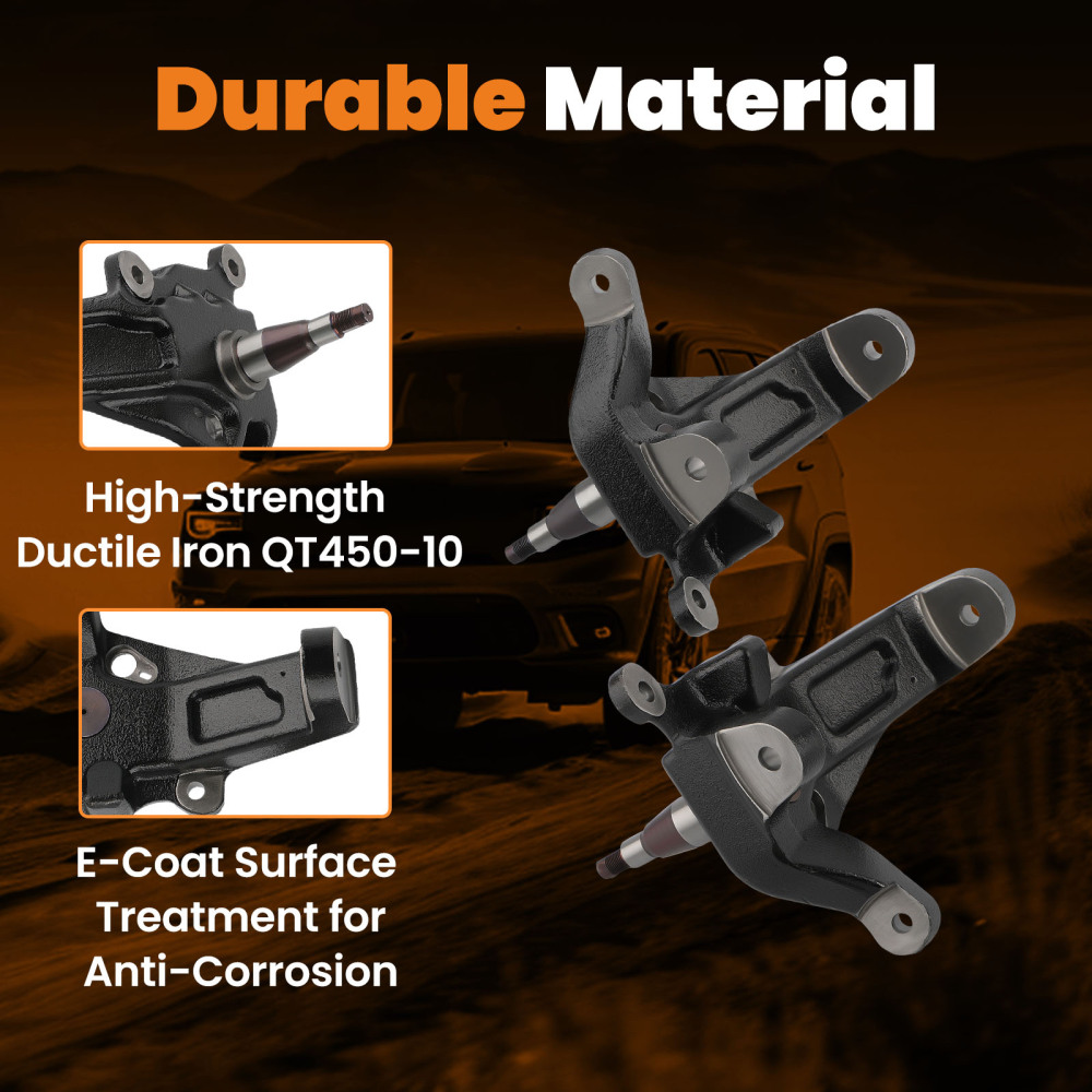 Front 3.5in Lift Spindles compatible for Ford F150 compatible for Expedition 1997-2003 Heritage 2004 2WD