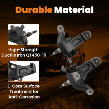 Front 3.5in Lift Spindles compatible for Ford F150 compatible for Expedition 1997-2003 Heritage 2004 2WD