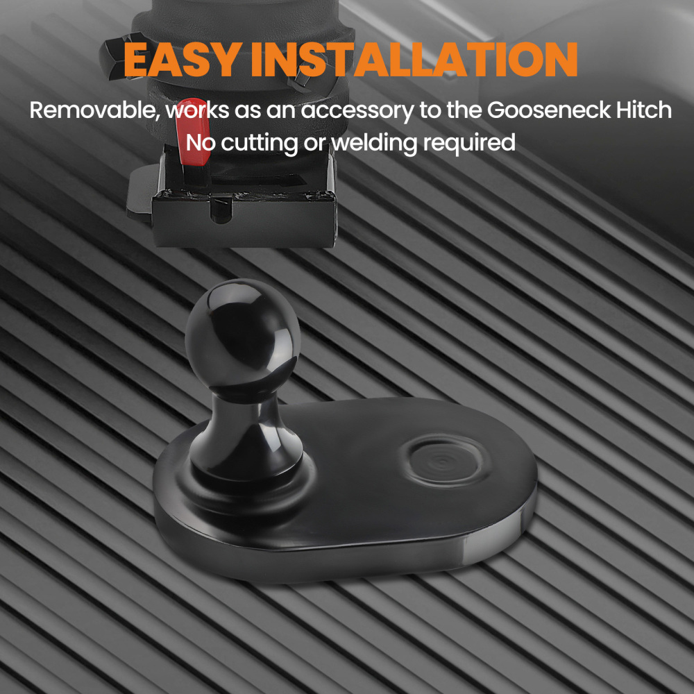 Gooseneck Extender Trailer Hitch For Gooseneck Hitch 2-5/16 Ball 4 Offset