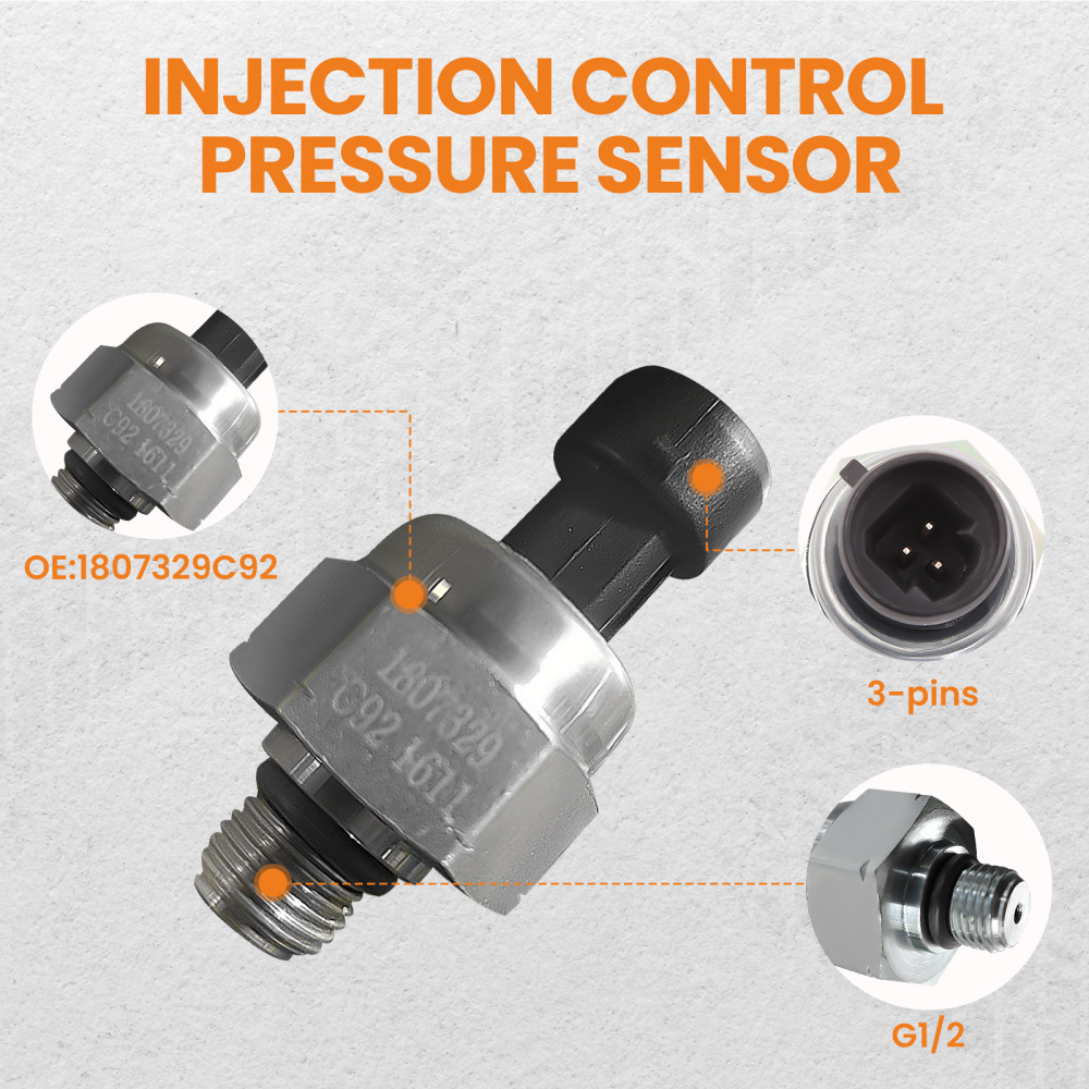 Compatible for Ford F350 450 6.0 2004 IPR and ICP Fuel Injection Pressure Regulator Sensor