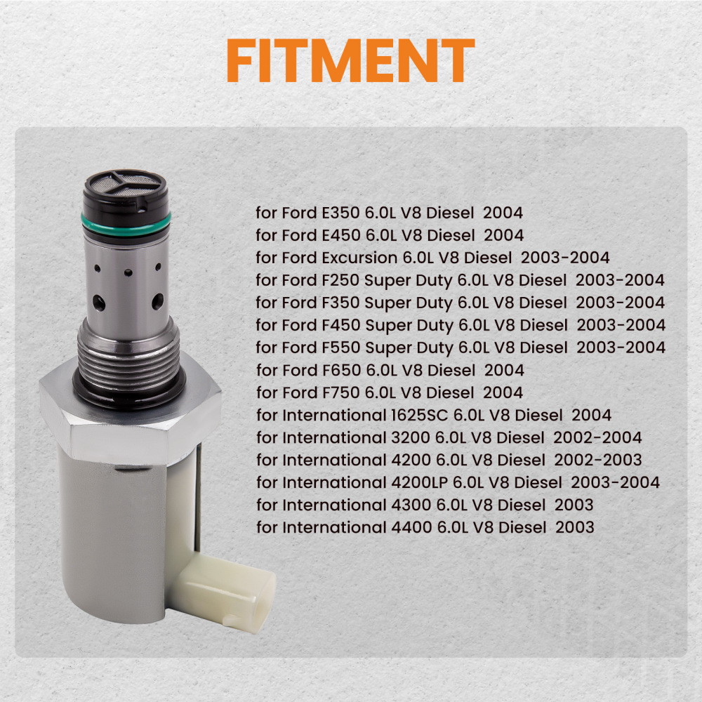 Compatible for Ford F350 450 6.0 2004 IPR and ICP Fuel Injection Pressure Regulator Sensor