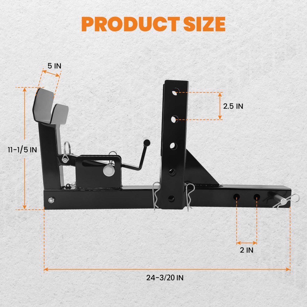 Trash Can Transporter Trailer Hitch w/ 2 Adapter compatible for Golf Cart/Truck/Auto/ATV