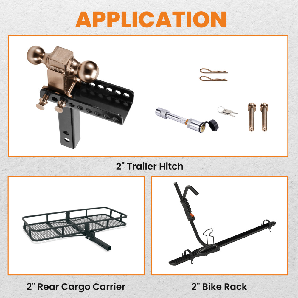 Trailer Hitch 2 Receiver Hitch compatible for Ford Bronco 2 Door 4 Door 2021 2022 2023