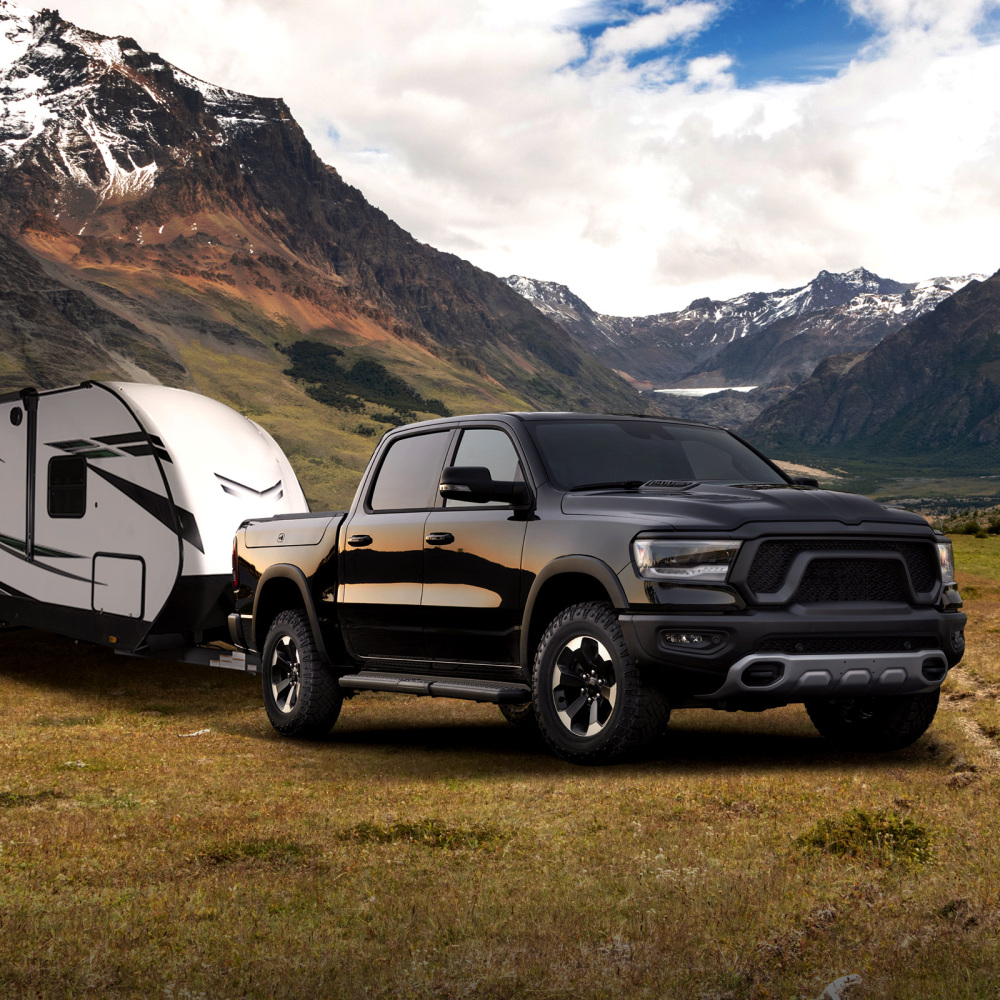 Class 3 Trailer Hitch, 2-Inch Receiver compatible for Dodge Ram 1500 2019-2024 6000 lbs