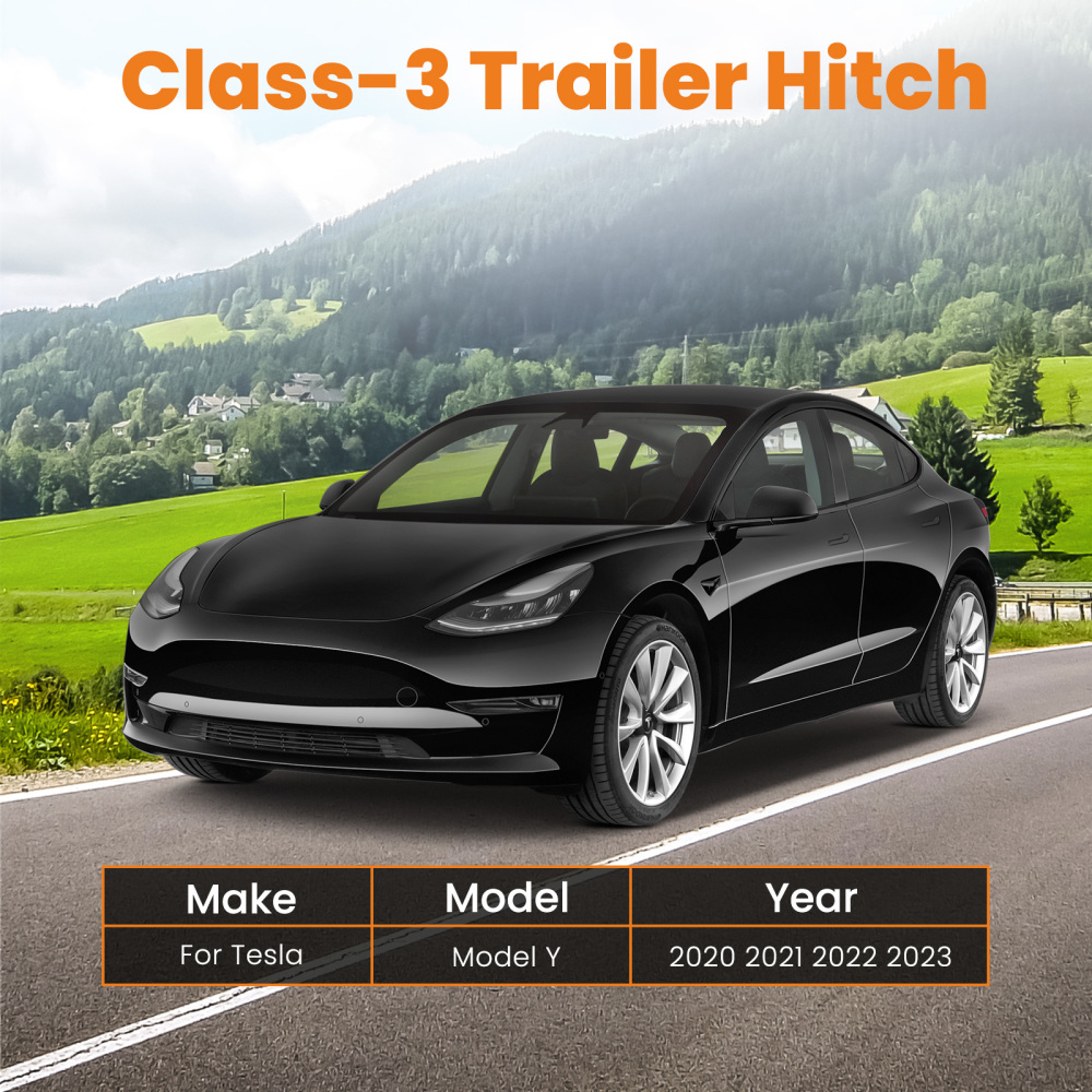 2 inch Steel Trailer Hitch Tow Hook Receiver Rear compatible for Tesla Model Y 2020-2024