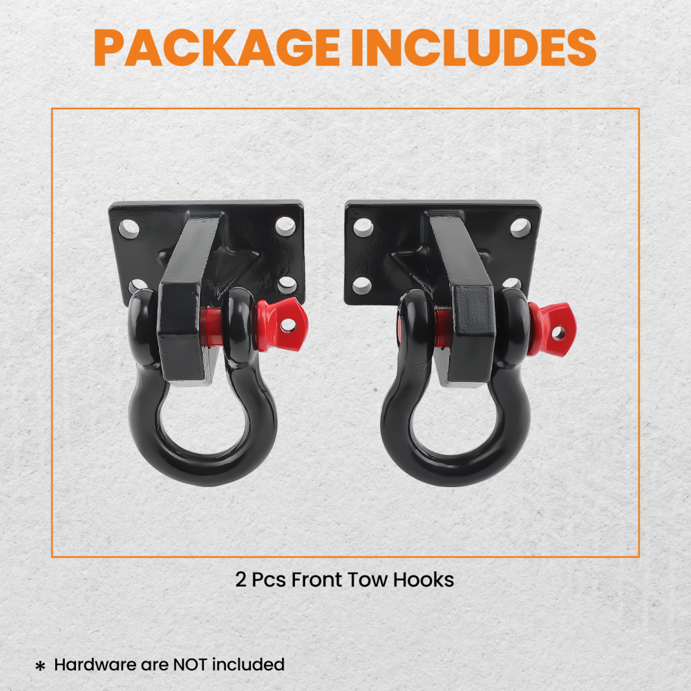 Compatible for DODGE RAM 2500 / 3500 2010-2017 Aftermarket TOW HOOKS Compatible for DODGE RAM 2500 / 3500 2010-2017 Aftermarket TOW HOOKS