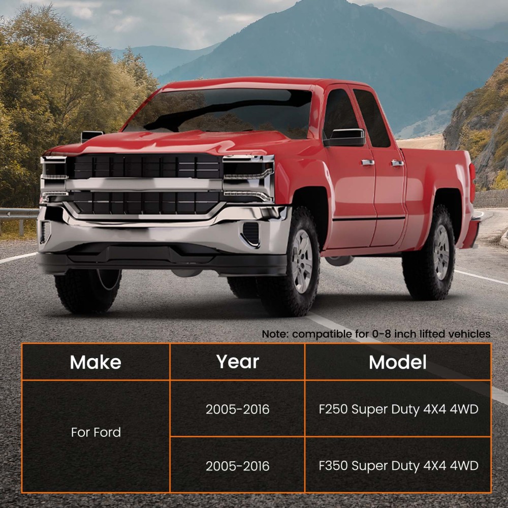 Front Adjustable Track Bar 0-8 Lift compatible for Ford F250 F350 2005-2016 4X4 4WD