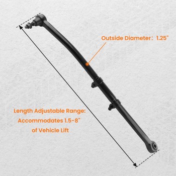 Adjustable Front Track Bar 1.5-8 Lift Kit for 2017-2021 2022 compatible for Ford F250 F350 4WD