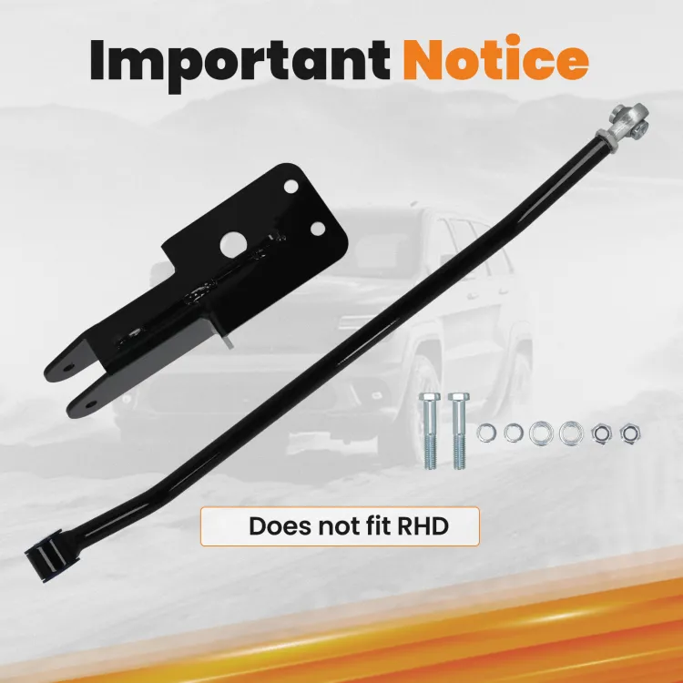 Freedom Off-Road Adjustable Front Track Bar – For Jeep Cherokee, Wrangler, Comanche (1984-2006) 1.5-4.5" Lift