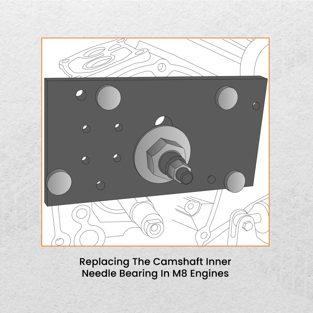 Inner Camshaft Bearing Remover Installer Tool compatible for Harley Milwaukee 8 Big Twin