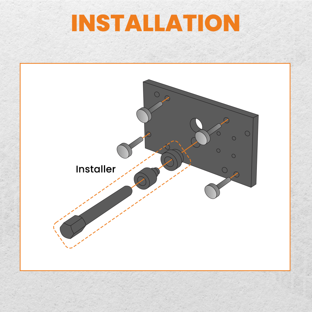 Inner Camshaft Bearing Remover Installer Tool compatible for Harley Milwaukee 8 Big Twin