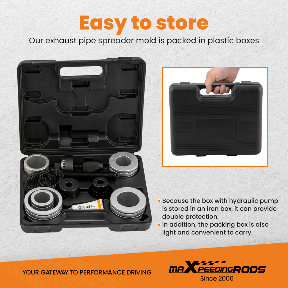 Hydraulic Exhaust Pipe Expander 10T Stretcher Tools Kit 1 5/8 To 4 1/4 78835