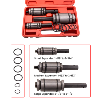 Tail Pipe Tube Exhaust Muffler Expander Spreader Tool Kit Set 1-1/18inch 3-1/2inch