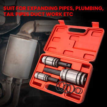 Tail Pipe Tube Exhaust Muffler Expander Spreader Tool Kit Set 1-1/18inch 3-1/2inch