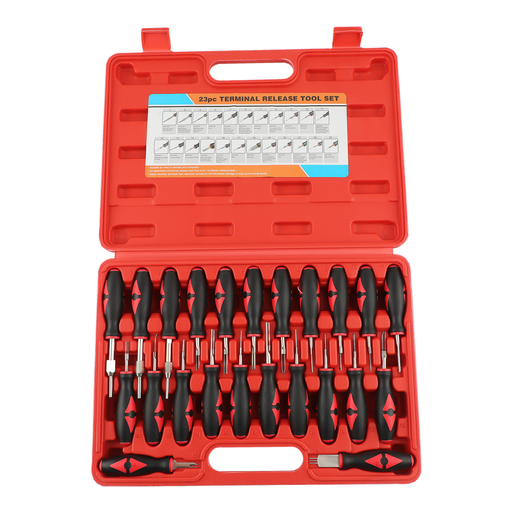 Compatible for Toyota Ford 23pcs Connector Release Electrical Terminal Removal Tool Kit 