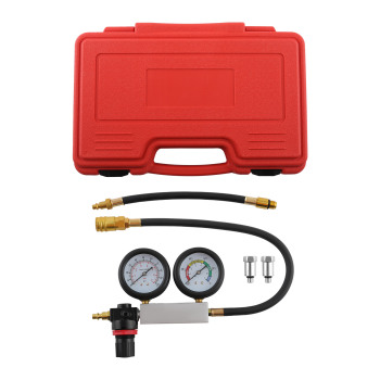 Cylinder Leak Tester Detector Petrol Engine Compression Leakage Leakdown Kit Set