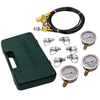 Hydraulic Pressure Gauge Test Kit Excavator Portable Tester